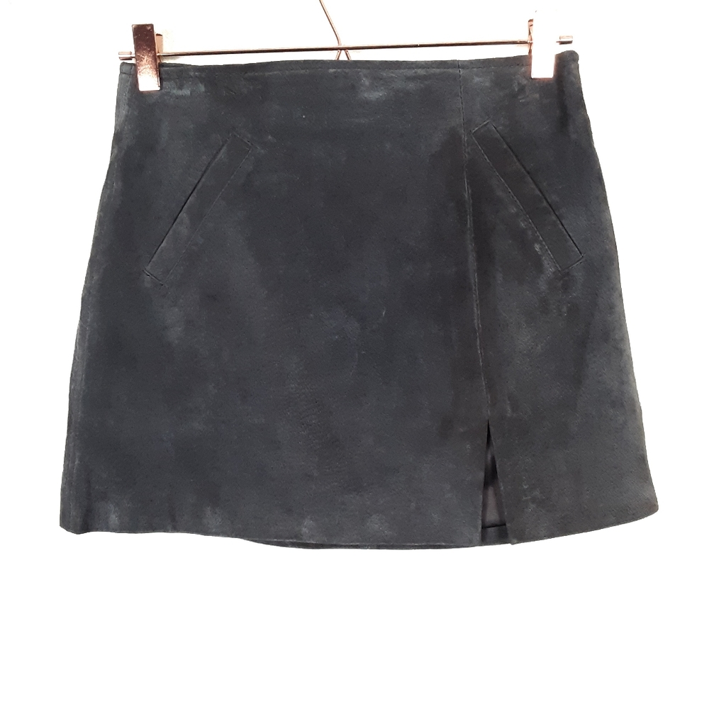 Blank NYC Suede A-line Skirt